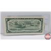 Image 2 : Canada $1 Bill 1954 (2 Digit Serial Number) (Beattie/Rasminsky GZ5555558) (See Pics for Signatures/S