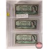 Image 1 : Canada $1 Bills 1954 (3 Sequential) (Bouey/Rasminsky LF8241573-574-575) (See Pics for Signatures/Ser
