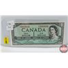 Image 1 : Canada $1 Bill 1954 (2 Digit Serial Number) (Bouey/Rasminsky RF3003030) (See Pics for Signatures/Ser