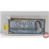 Image 1 : Canada $5 Bill 1954 *Replacement (Beattie/Rasminsky *WS0248376) (See Pics for Signatures/Serial Numb