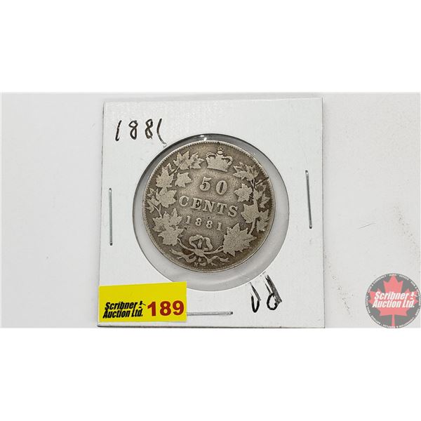 Canada Fifty Cent 1881