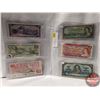 Image 1 : Canada Bills (6) Variety : $1 Bill 1954; $2 Bill 1974; $5 Bill 1937; $10 Bill 1954; $20 Bill 1979; $