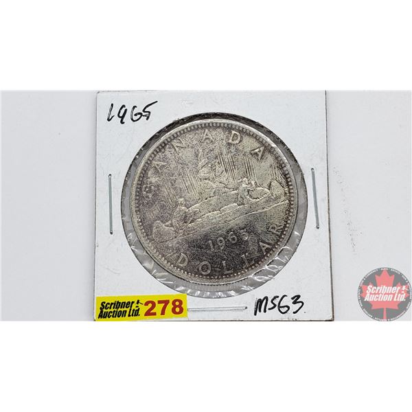 Canada Silver Dollar 1965