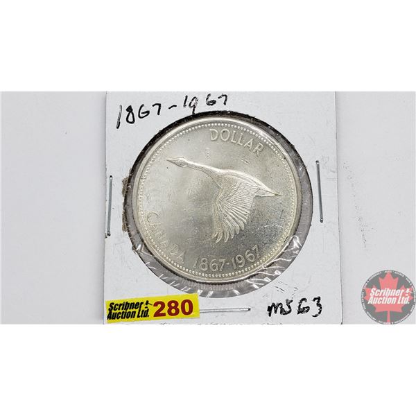 Canada Silver Dollar 1867-1967