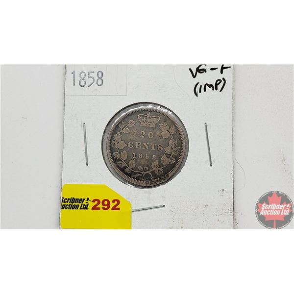 Canada Twenty Cent 1858