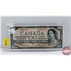 Image 1 : Canada $100 Bill 1954DF "Devil's Face" (Beattie/Coyne AJ1807787) (See Pics for Signatures/Serial Num