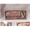 Image 2 : Canada Bills 1954 (8 Bills) : $1; $2; $5; $10; $20; $50; $100; $1000 (See Pics for Signatures/Serial