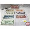 Image 3 : Canada Bills 1954 (8 Bills) : $1; $2; $5; $10; $20; $50; $100; $1000 (See Pics for Signatures/Serial