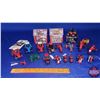 Image 1 : Tray Lot - Variety of Tractors (incl. Black Knight, etc) (Scale 1/64) AND Keychains, Friction Toy, P