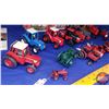 Image 2 : Tray Lot - Variety of Tractors (incl. Black Knight, etc) (Scale 1/64) AND Keychains, Friction Toy, P
