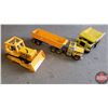 Image 1 : NYLINT Trio - Dozer / Dump Truck / Truck & Dump Trailer  (See Pics)