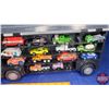 Image 2 : Miniature Toy Car Hauler w/ Assortment of Hotwheel and Matchbox Style Cars