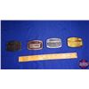 Image 1 : Belt Buckles - J.I. CASE  Nashville, Tennessee (3) /  Milwaukee, Wisconsin (1)  (See Pics)