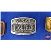 Image 4 : Belt Buckles - J.I. CASE  Nashville, Tennessee (3) /  Milwaukee, Wisconsin (1)  (See Pics)