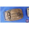 Image 7 : Belt Buckles - J.I. CASE  Nashville, Tennessee (3) /  Milwaukee, Wisconsin (1)  (See Pics)