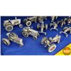 Image 3 : Tray Lot - Variety of Pewter Tractors (17)  (See Pics)