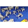 Image 4 : Tray Lot - Variety of Pewter Tractors (17)  (See Pics)