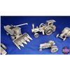 Image 3 : Tray Lot - Pewter (7)  Variety of Tractors / Steamer / Combine   (See Pics)