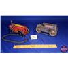 Image 1 : Wind-Up Tin Toys (2) - "General Metal Toys - Made in Canada " (missing rider) - "MAR Toys - Made in 
