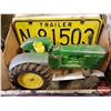 Image 2 : Collector Combo - Trunk Lot - Hardshell Suitcase/Trunk, Variety of License Plates, JD 5020 Tractor,