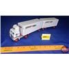 Image 1 : "Canadian Freightways" Semi-Truck (Tomkin) & 2 Trailers (B-Train) (Decals peeling)