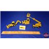 Image 1 : Construction Toy Trio: JLG Man Lift, John Deere Dozer, John Deere Backhoe Loader (See Pics)