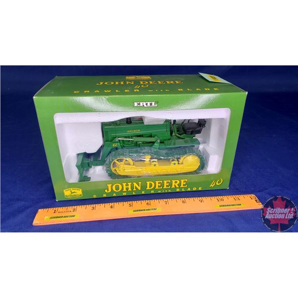 John Deere 40 Crawler w/Blade (Nineteenth Annual Plow City Farm Toy Show) (Scale: 1/16)