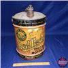 Image 1 : Metal 5 Gal Oil Pail - Dome Top w/Spout "Red Head Heavy Duty Motor Oil" (18"H x 12" Dia)
