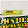 Image 2 : Repro Single Side Enamel Sign "John Deere General Purpose Farm Tractor" (10-1/4"H x 10"W)