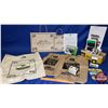 Image 1 : Box Lot: John Deere Collectibles : Parts in Boxes, Fertilizer Truck 1/64 Scale, Customer Bags, Burla