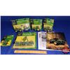 Image 1 : Tray Lot: John Deere Tractors (3) & Implements (3) & 1997 Toy Catalog (Scales: 1/64) (See Pics!)