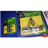 Image 3 : Tray Lot: John Deere Tractors (3) & Implements (3) & 1997 Toy Catalog (Scales: 1/64) (See Pics!)