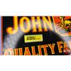 Image 3 : Repro Single Sided Tin Sign "John Deere Quality Farm Implements" (6"H x 15-1/2"W)