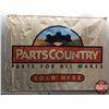 Image 1 : Banner : "Parts Country" "Parts for All Makes" "Sold Here" (36"H x 47"W)