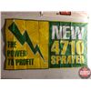 Image 1 : Flag: "The Power to Profit" "New 4710 Sprayer" (33"H x 58"W)