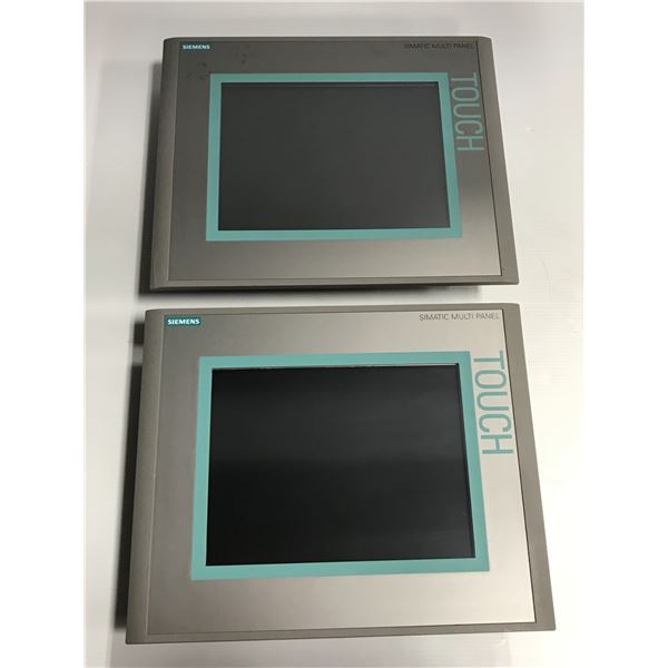 (2) Siemens 1P 6AV6 643-0CD01-1AX1 MP277 10" Touch