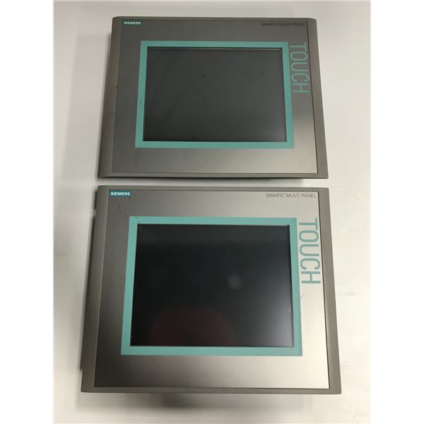 (2) - Siemens 6AV6 643-0CD01-1AX1 MP277 10" Touch Screens