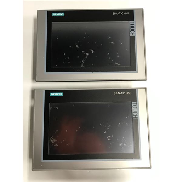 (2) - Siemens 6AV2 124-0JC01-0AX0 TP900 Comfort Touch Screens