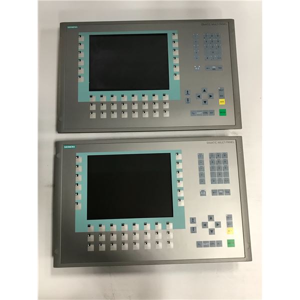 (2) Siemens #6AV6 643-0DD01-1AX1 MP277 10" Key, Screens