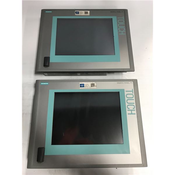 (2) Siemens #6AV7851-0AE20-1AA0 Simatic Panels PC 477B