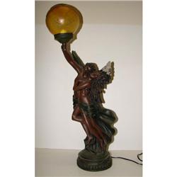 CAST RESIN FIGURAL LAMP