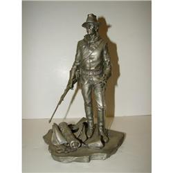 FRANKLIN MINT CAVALRYMAN PEWTER FIGURINE
