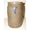Image 1 : BLUE DECORATED STONEWARE CROCK
