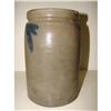 Image 2 : BLUE DECORATED STONEWARE CROCK