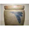 Image 3 : BLUE DECORATED STONEWARE CROCK
