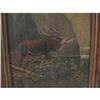Image 2 : OIL ON BOARD ELK PAINTING