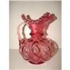 Image 2 : HAND BLOWN CRANBERRY GLASS PITCHER