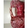Image 5 : HAND BLOWN CRANBERRY GLASS PITCHER