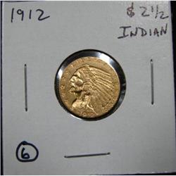 1912 $2 ½ U.S. INDIAN GOLD COIN