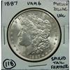 Image 1 : 1887 U.S. MORGAN SILVER DOLLAR